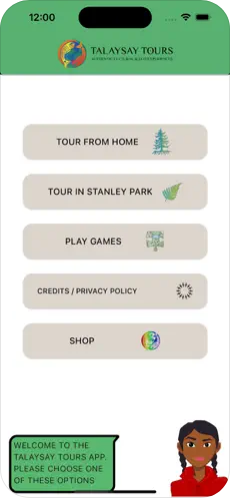 Talaysay Tours offline map view